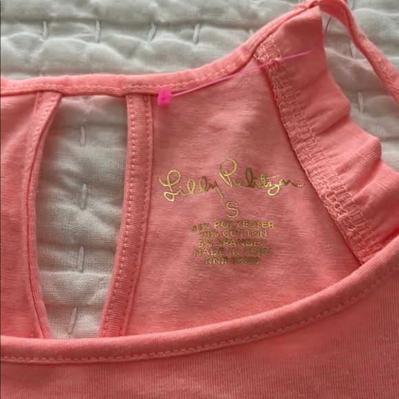 Pink Sleeveless Ruffle Top - Picture 2 of 2